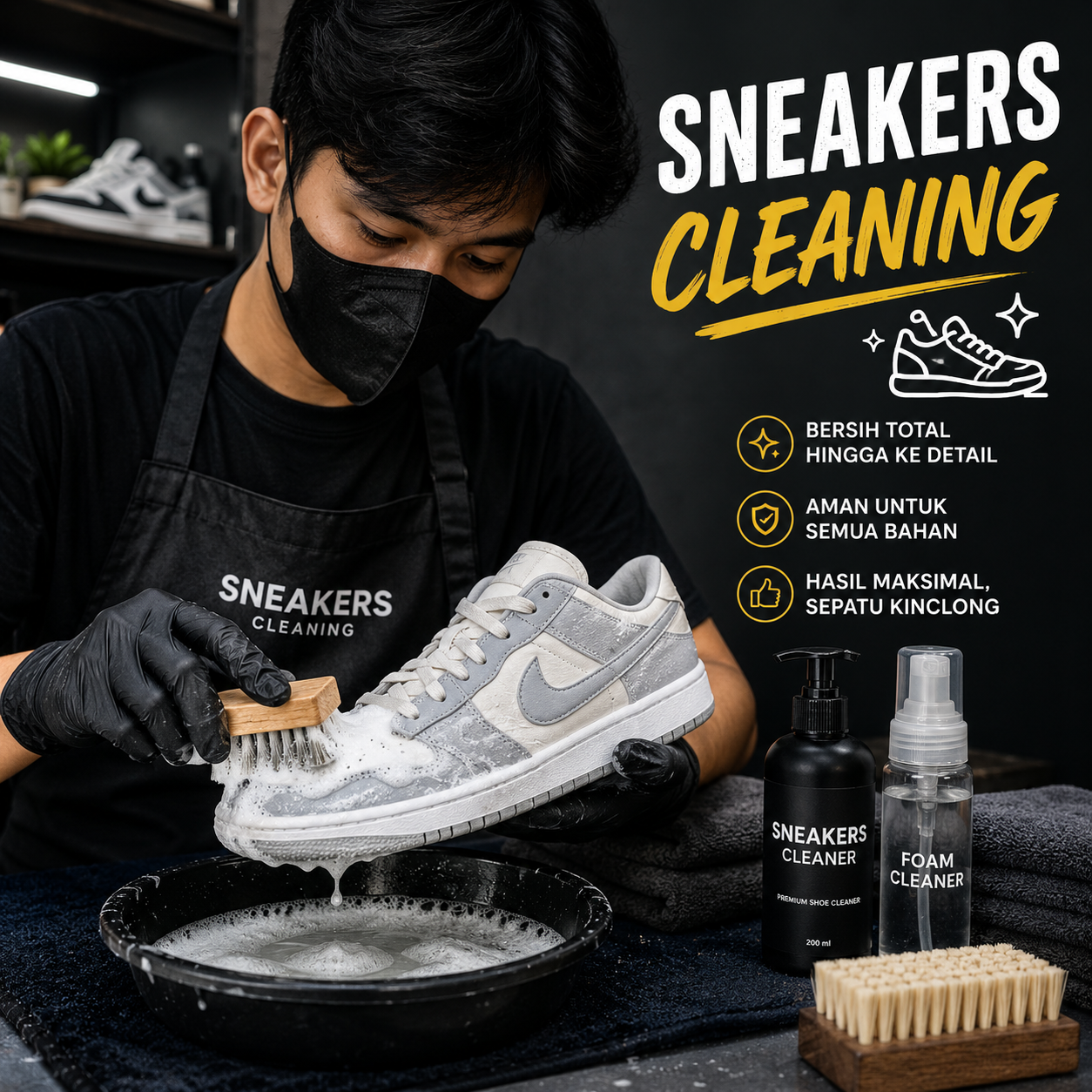 Sneakers Cleaning - Shiny Shoes And Apparel Tasikmalaya