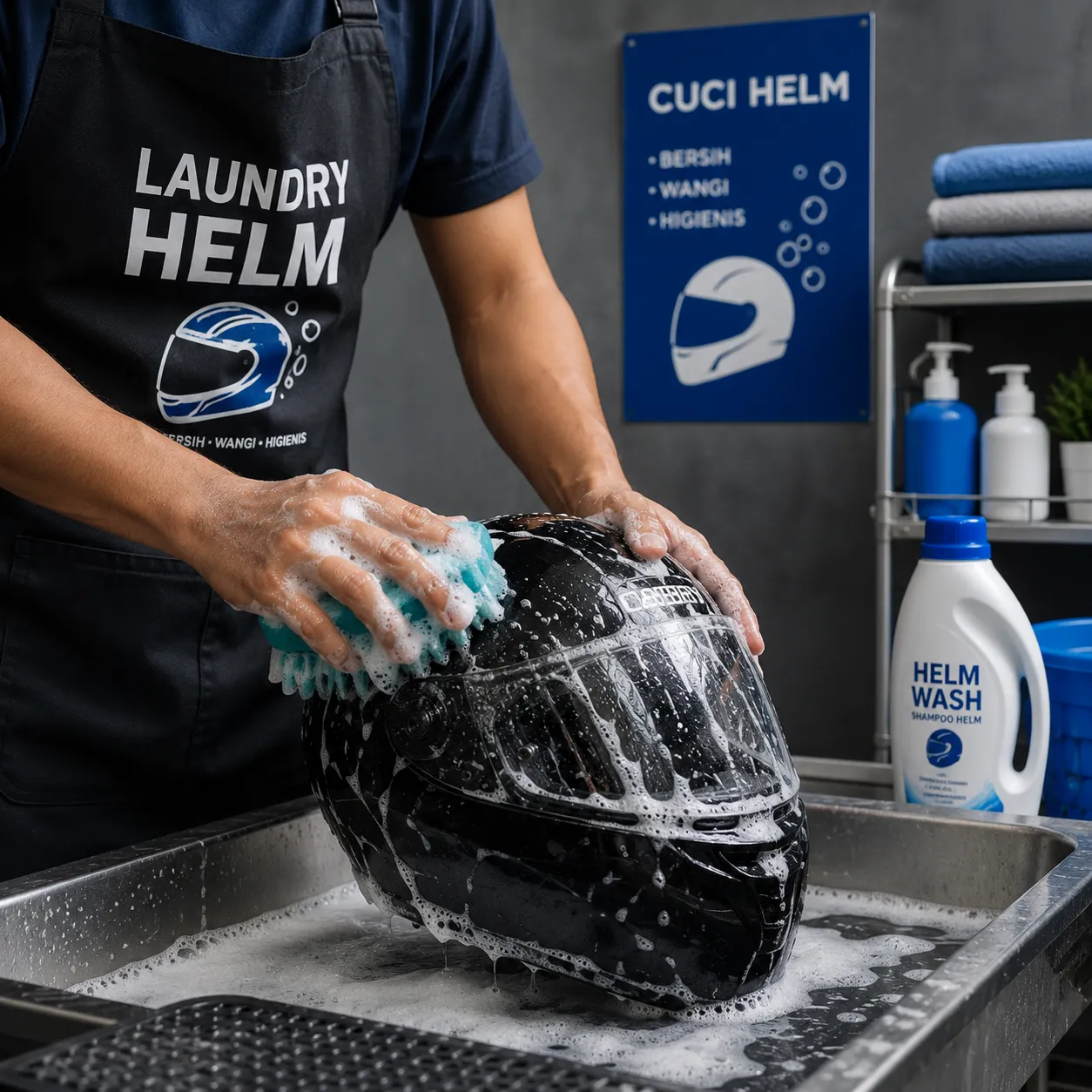 Cuci Helm